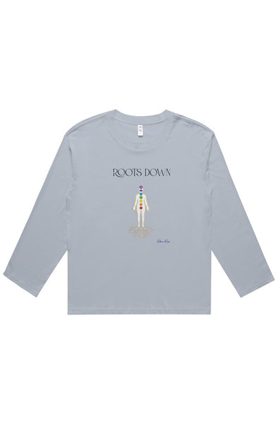 wo 39 s martina long sleeve tee Roots Down Front Graphic