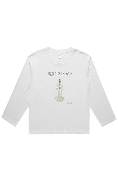wo 39 s martina long sleeve tee Roots Down Front Graphic