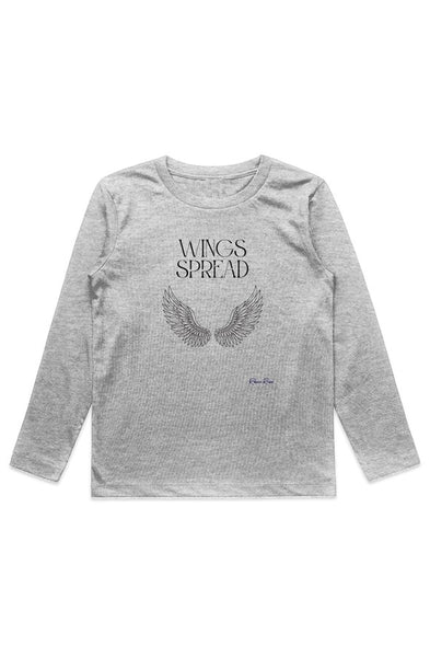 KIDS STAPLE L S TEE Wings Spread Front Graphic