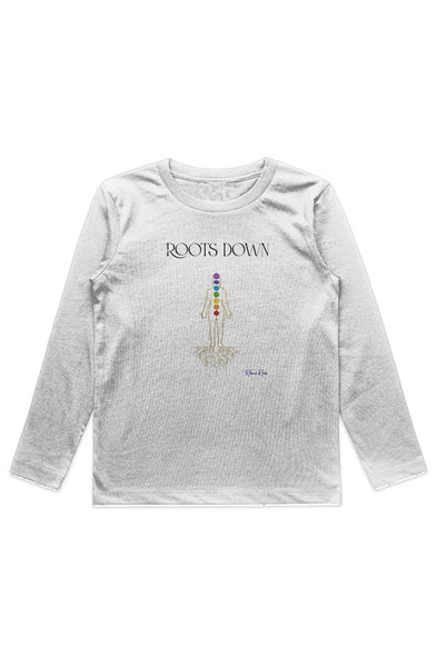 KIDS STAPLE L S TEE Roots Down Front Graphic
