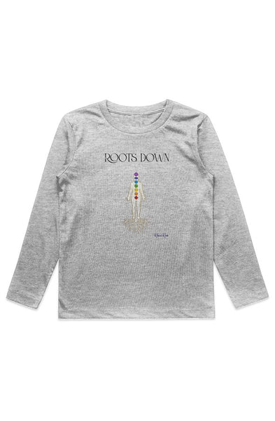 KIDS STAPLE L S TEE Roots Down Front Graphic