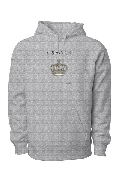 Legend Premium Heavyweight Cross Grain Hoodie Crown On Front Graphic