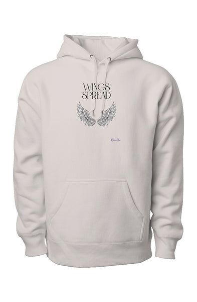 Legend Premium Heavyweight Cross Grain Hoodie Wings Spread Front Graphic