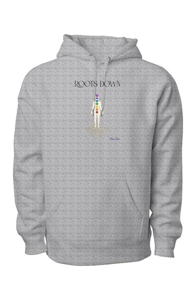 Legend Premium Heavyweight Cross Grain Hoodie Roots Down Front Graphic