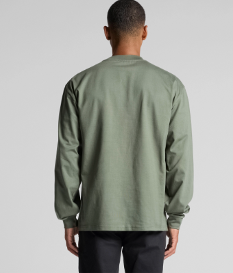 Men's Heavyweight Long-Sleeve Tee - Bubble Wrapped (Front Graphic)